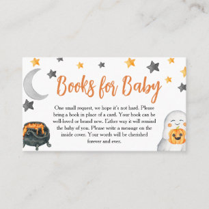 Carte De Visite Un petit livre Halloween Livres pour Baby Insert