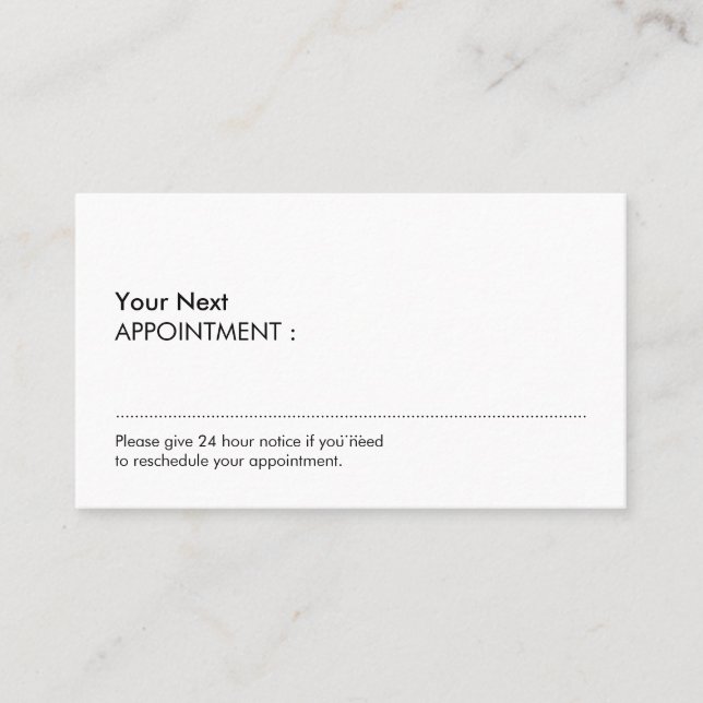 Carte De Visite Un simple rendez-vous professionnel (Devant)
