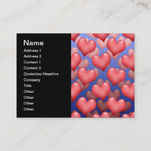 Carte De Visite Un tas de coeurs