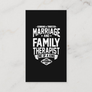 Carte De Visite Un vrai et drôle thérapeute de famille pour le m