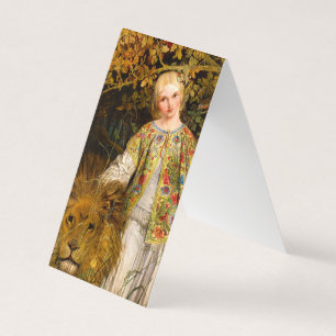 Carte De Visite Una et le Lion, 1860 par William Bell Scott