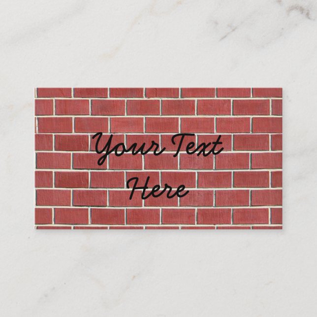 Carte De Visite Une autre brique dans le mur (Devant)
