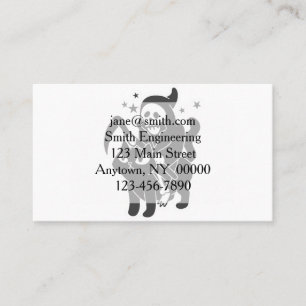 Carte De Visite Une chèvre grise chevauchant un chat - Choisir la 