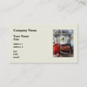 Carte De Visite Une école avec lampe d'ouragan