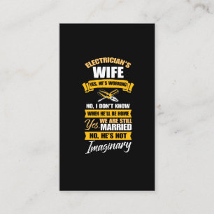Carte De Visite Une électricielle, une amie mariée amusée imaginai