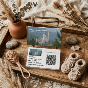 Carte De Visite Une Fois Sur Un Enfant Boutique Bébé Code QR
