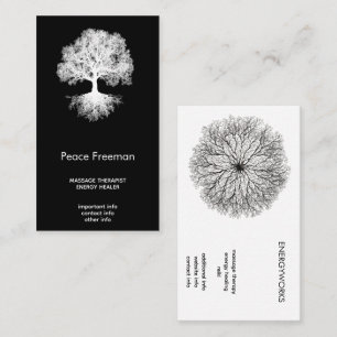Carte De Visite Une Source Conception de l'Arbre de Vie