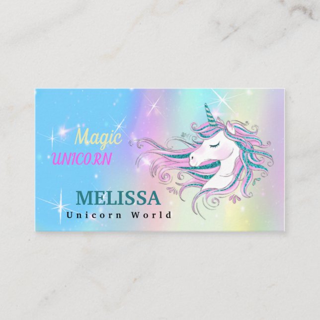 Carte De Visite Unicorne (Devant)