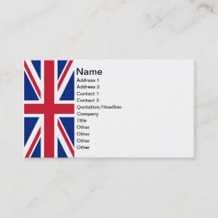 Carte De Visite Union Jack