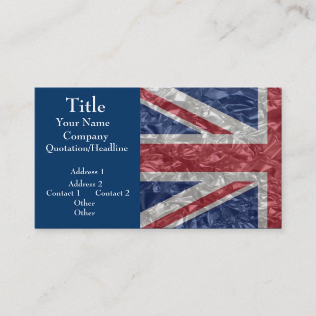Carte De Visite Union Jack (Devant)