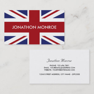 Carte De Visite Union Jack, British Flag, Royaume-Uni