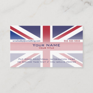 Carte De Visite Union Jack version 3