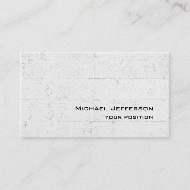 Carte De Visite Unique design de mur tendance (Devant)