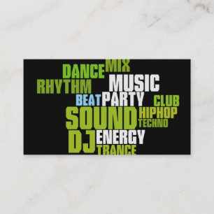 Carte de visite unique du DJ