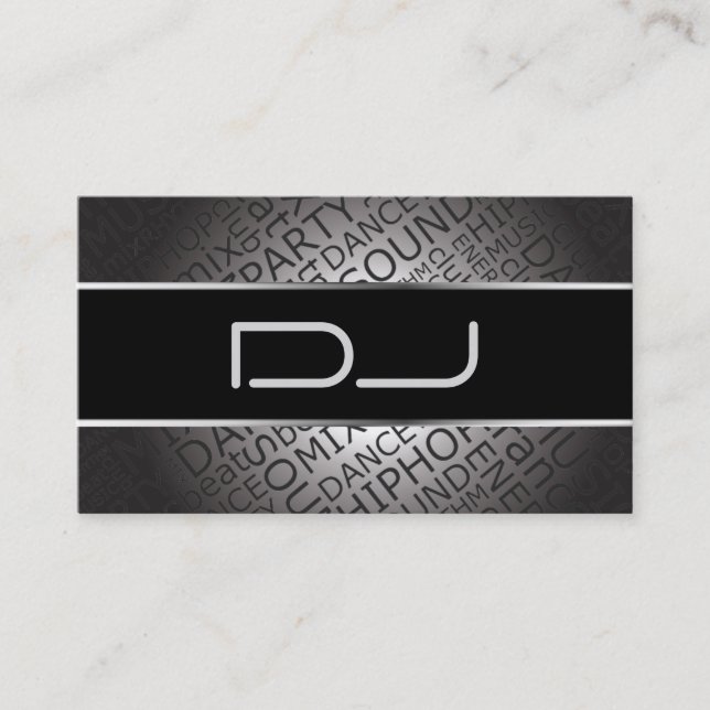 Carte de visite unique du DJ (Devant)