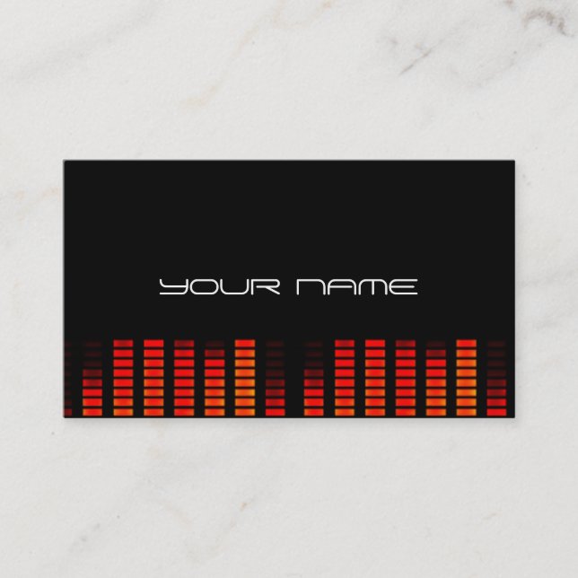 Carte de visite unique du DJ (Devant)