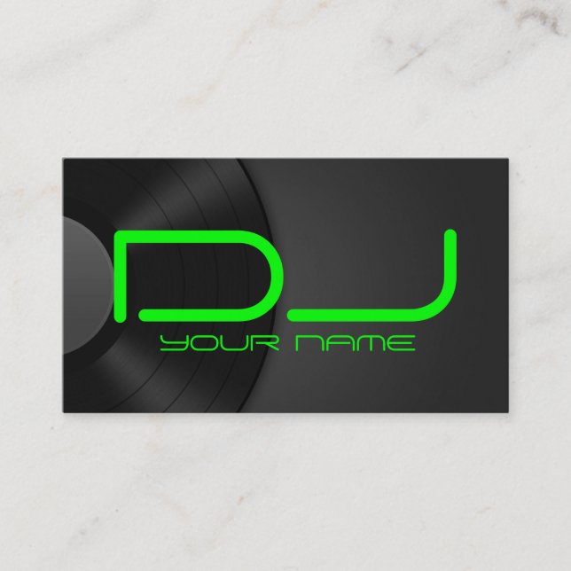 Carte de visite unique du DJ (Devant)