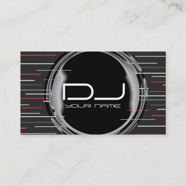 Carte de visite unique du DJ (Devant)
