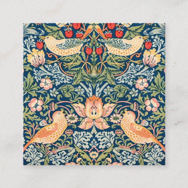 Carte de visite unique, élégant, floral (Devant)