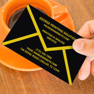 Carte de visite unique forme enveloppe