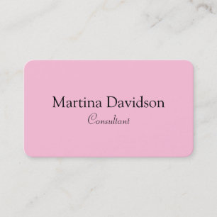 Carte De Visite Unique Original Rose Simple Classique