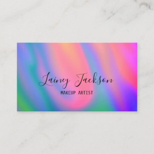 Carte De Visite Unique tendance Rose bleu vert vert vert abstrait 