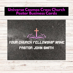 Carte De Visite Univers Cosmos Votre Église Chrétienne 