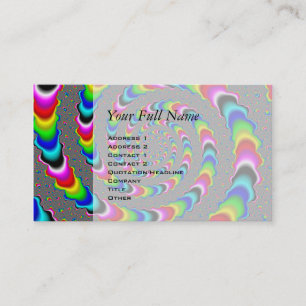 Carte De Visite Univers d'arc-en-ciel - art de fractale