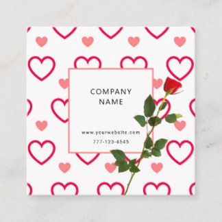 Carte de visite universel avec fleur botanique.