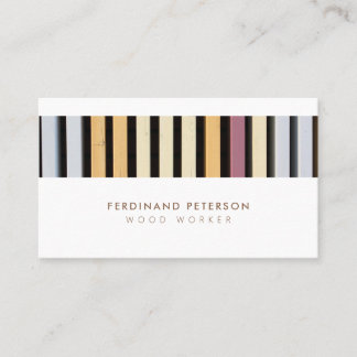 Carte de visite universel avec texture bois.