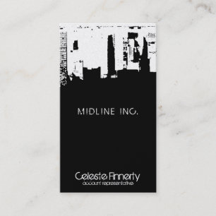 Carte De Visite Uptown Downtown Skyline