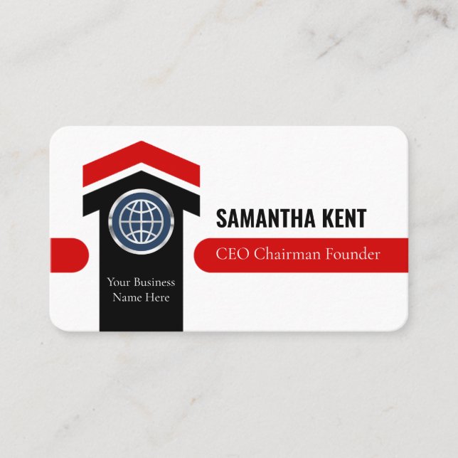 Carte De Visite Upwards Successful Arrowhead Chairman (Devant)