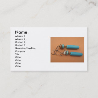 Carte de visite urbain de turquoise