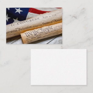 Carte De Visite US Founding Documents