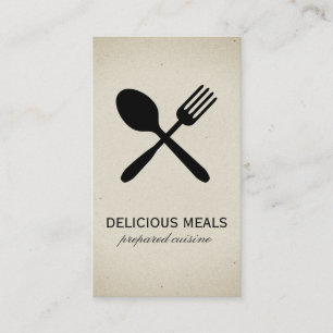 Carte De Visite Ustensiles alimentaires
