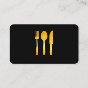 Carte De Visite Ustensiles alimentaires