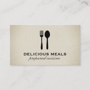 Carte De Visite Ustensiles alimentaires
