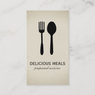 Carte De Visite Ustensiles alimentaires