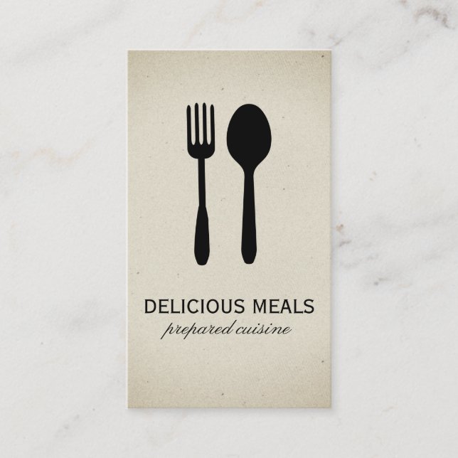 Carte De Visite Ustensiles alimentaires (Devant)