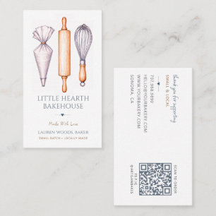 Carte De Visite Ustensiles Boulangerie Pâtisserie Chef Pâtissier
