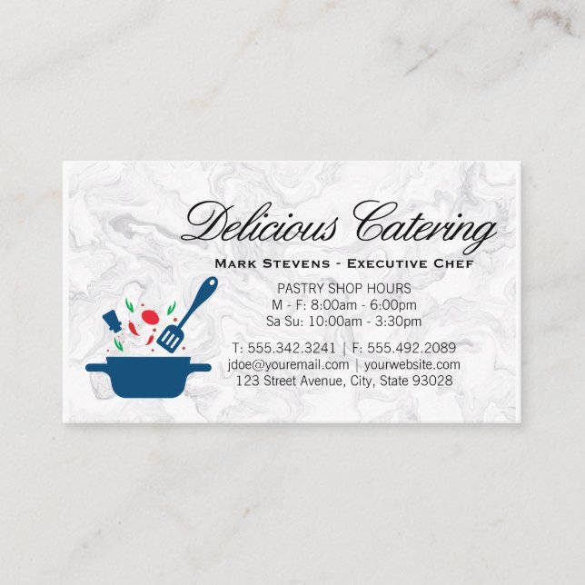 Carte De Visite Ustensiles de cuisine | Herbes épices | Culinaire (Devant)