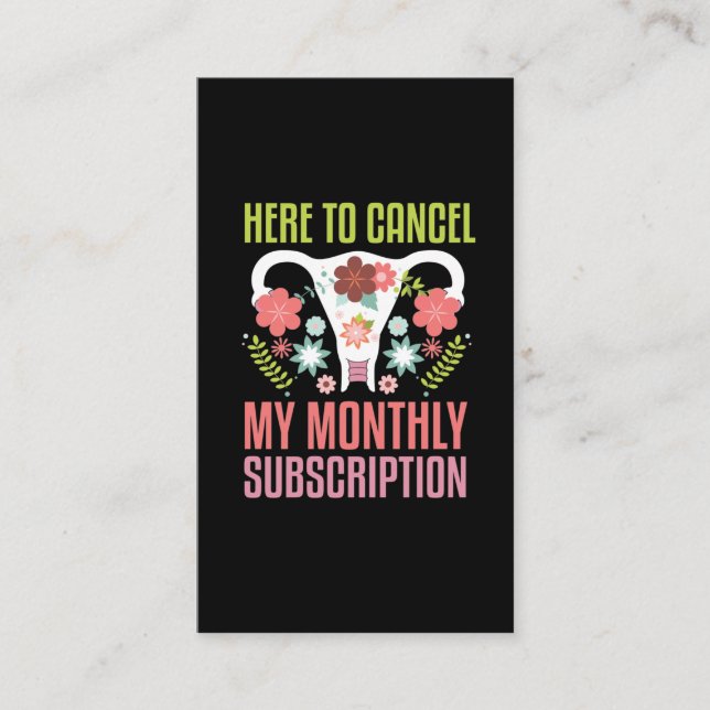 Carte De Visite Uterus Removal Surgery support Hysterectomy (Devant)