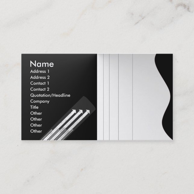 Carte De Visite v3 noir et blanc (Devant)