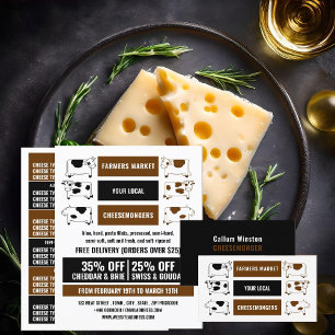 Carte De Visite Vache laitière Conception, Cheesemonger