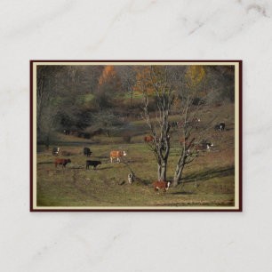 Carte De Visite Vaches de pâturage ATC