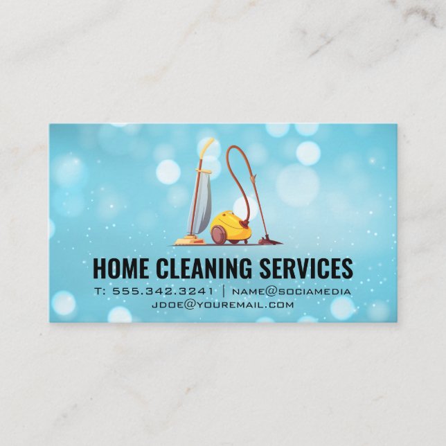 Carte De Visite Vacuums | Service de nettoyage (Devant)