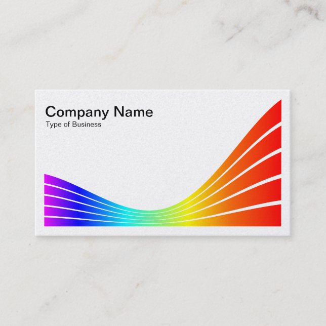 Carte De Visite Vague à ruban - Spectrum (Devant)