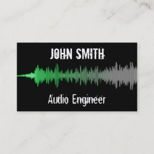 Carte De Visite Vague audio Grungy