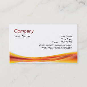 Carte De Visite vague orange