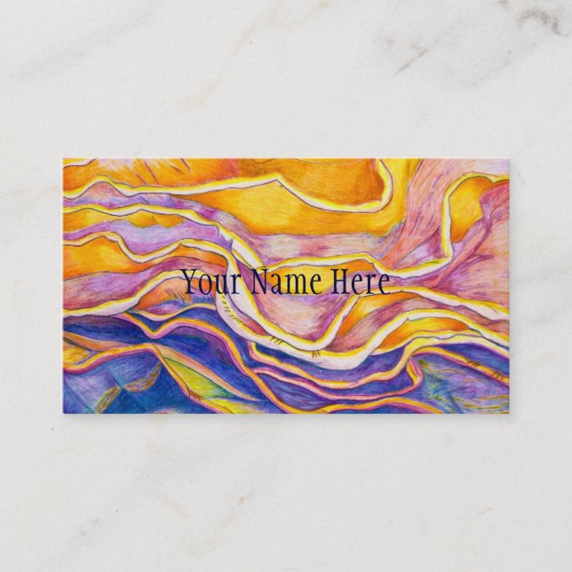 Carte De Visite Vagues (Devant)
